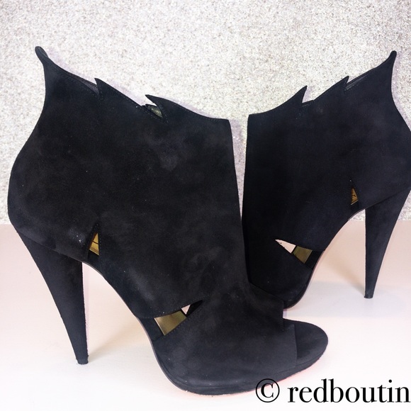 🔴SOLDBelfeconica black suede Bootie 40.5 - Picture 3 of 8